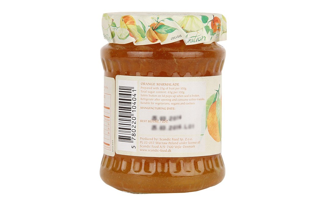 Dana Orange Marmalade Fine cut   Glass Jar  340 grams